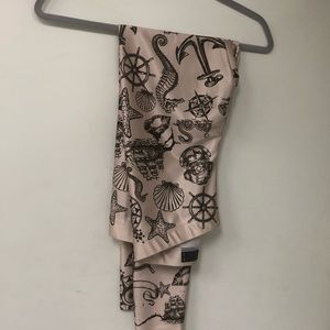 Blackmilk Nautical Brown Leggings